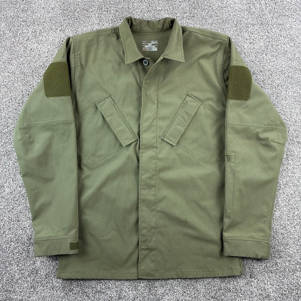Under Armour Tactical Combat Shirt Mens Medium Green Ripstop Military Utility